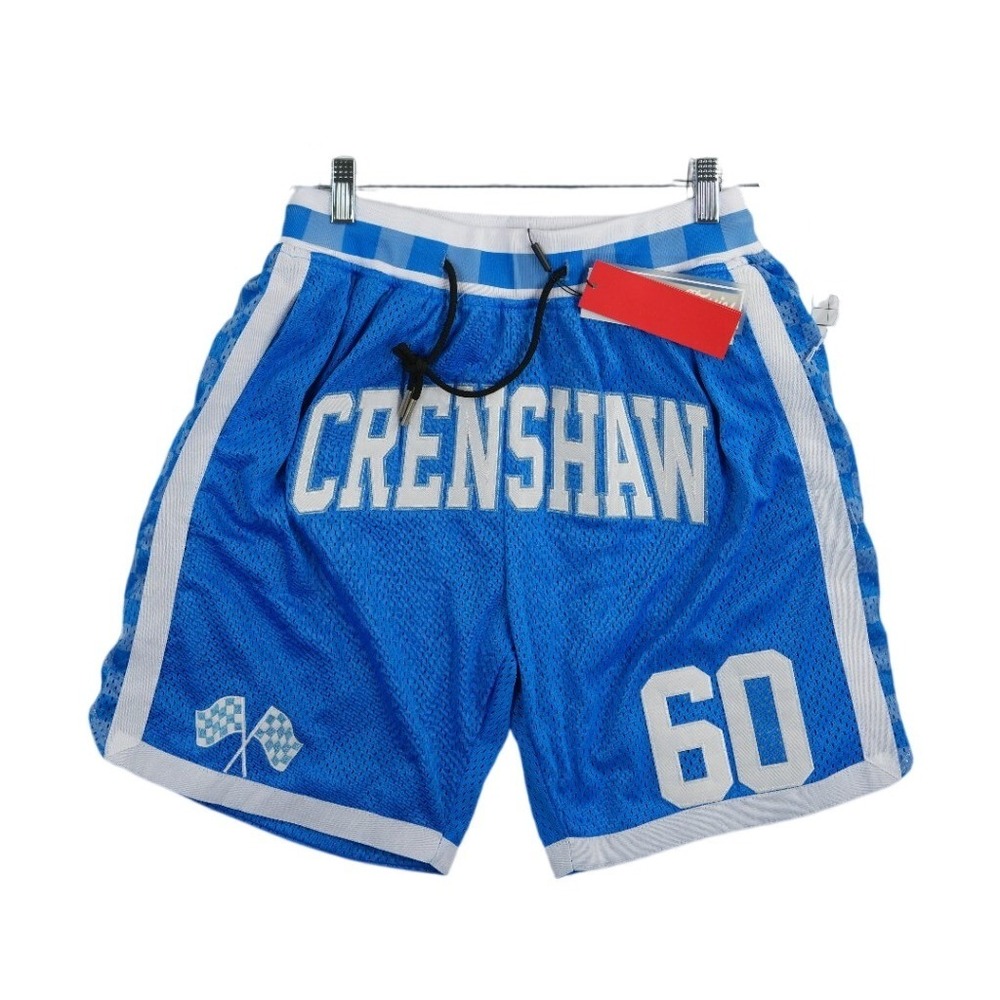 NEW Headgear Classics‎ Nipsey Hussle Shorts Men's Size Small Blue Crenshaw Mesh